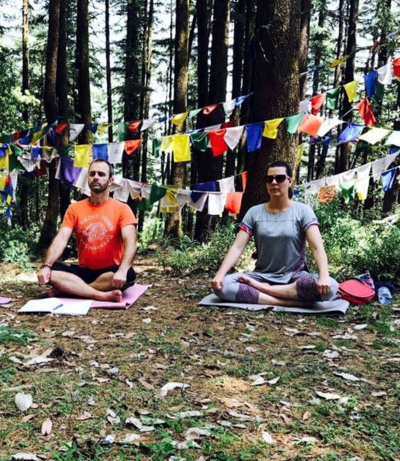 Meditation in the woods with Streetschool